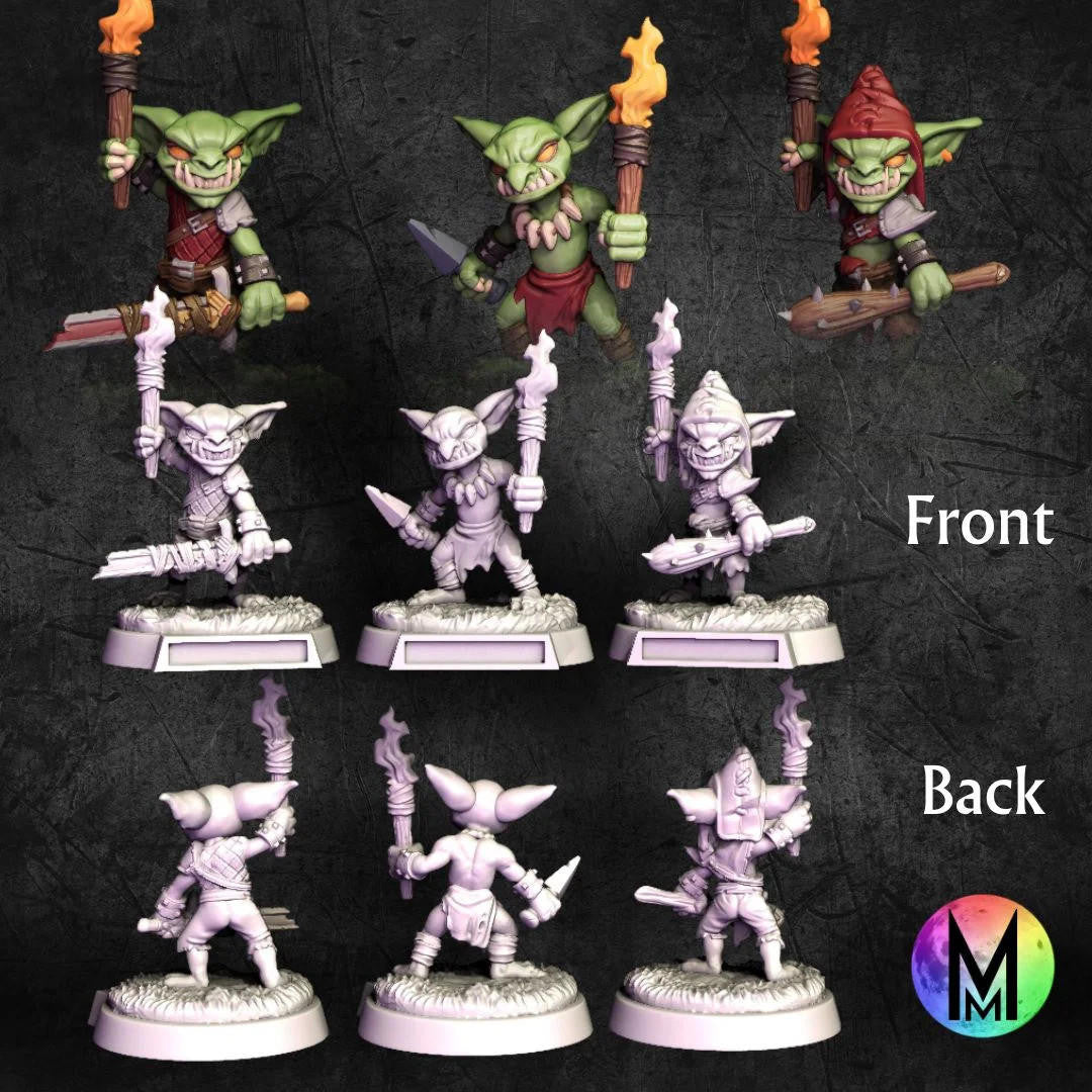 Moonlight Minis Goblin Torchmen (3)